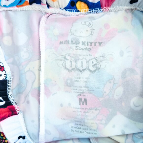 Sanrio Graphic Leggings Womens M Colorful Kawaii Cartoon Pants Gamer Cosplay - Picture 4 of 4